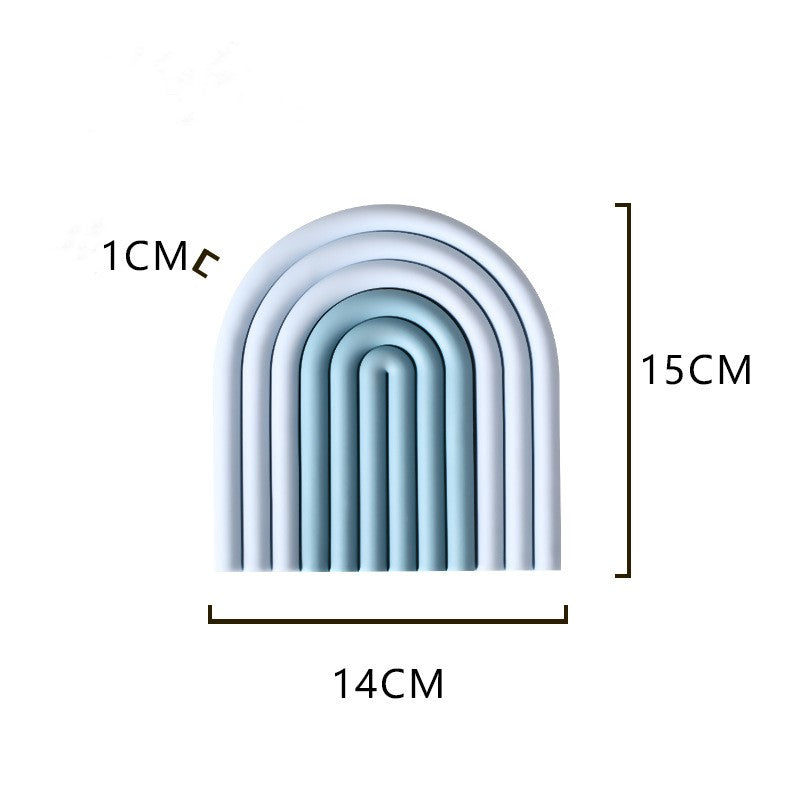 【北欧雑貨】レインボーシリコンパッド グラデーションブルー