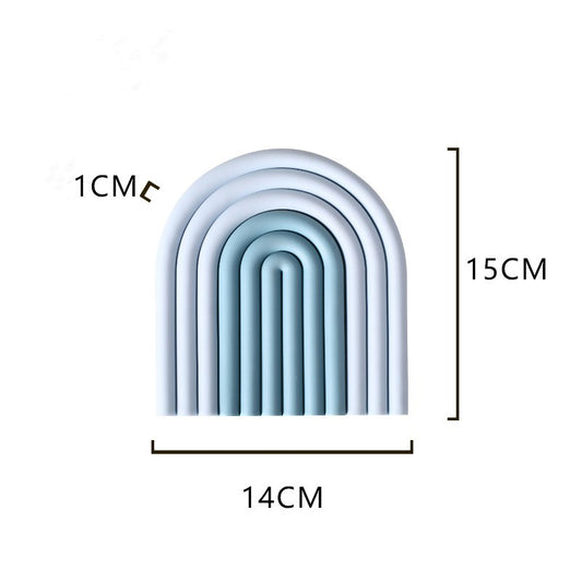 【北欧雑貨】レインボーシリコンパッド グラデーションブルー