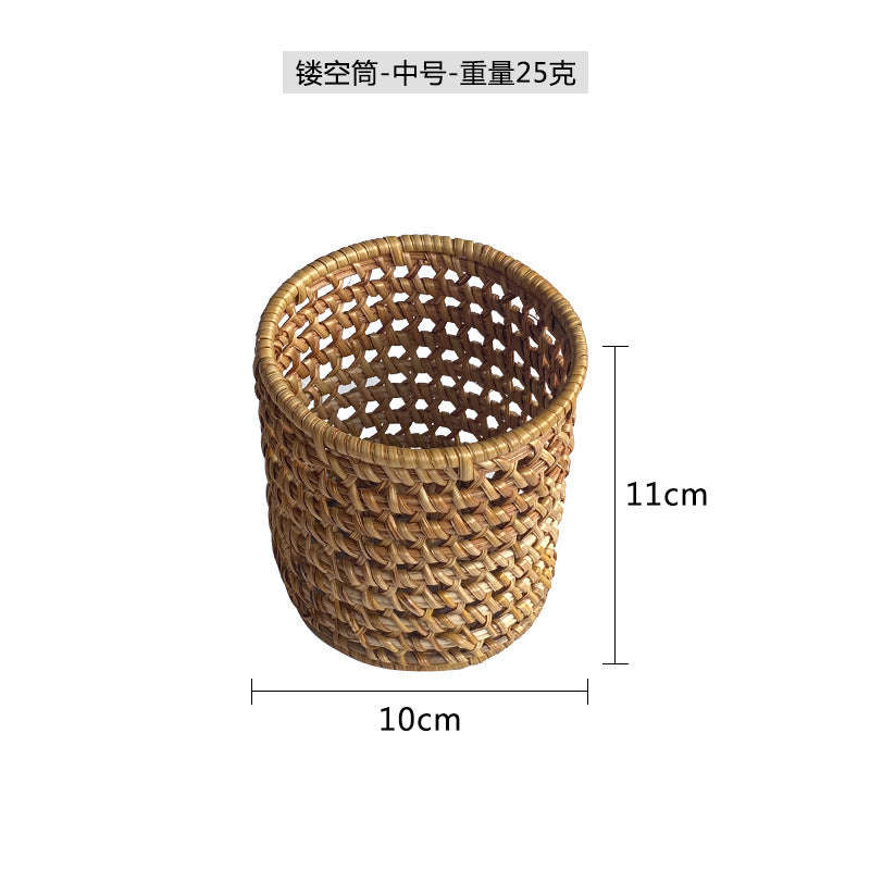 【北欧雑貨】カトラリースタンド ラタンケース